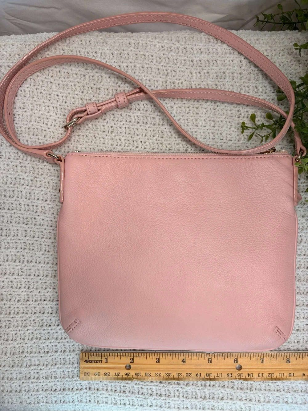 kate spade Pale Pink Leather Bow Crossbody